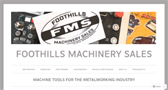 Desktop Screenshot of foothillsmachinery.com