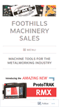 Mobile Screenshot of foothillsmachinery.com
