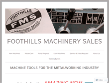 Tablet Screenshot of foothillsmachinery.com